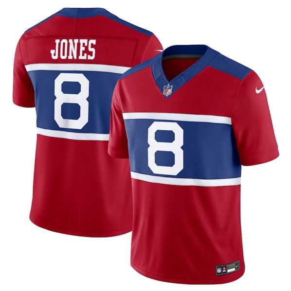 Men & Women & Youth New York Giants #8 Daniel Jones Century Red Alternate Vapor F.U.S.E. Limited Football Stitched Jersey->new york giants->NFL Jersey
